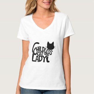 Camiseta básica de mujeres sin hijos
