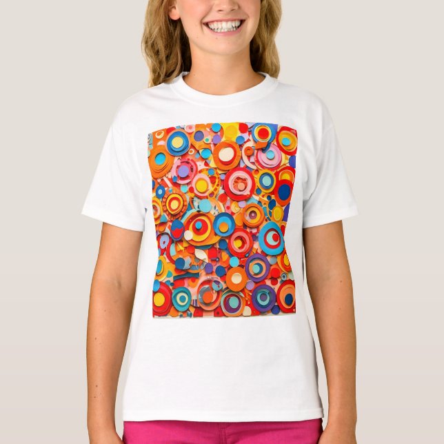 Camiseta básica de niña (Anverso)