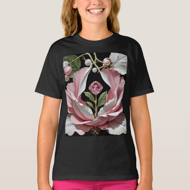Camiseta básica de niña (Anverso)