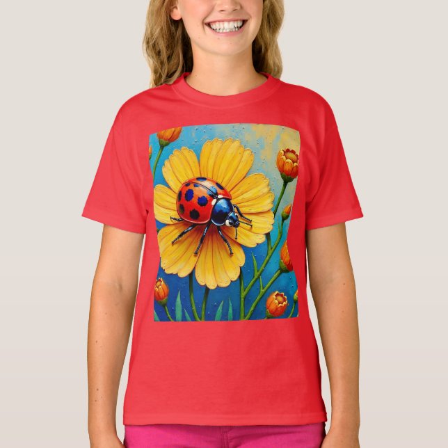 Camiseta básica de niña (Anverso)