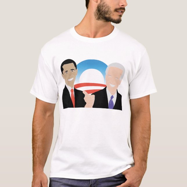 Camiseta básica de Obama Biden '08 (Anverso)