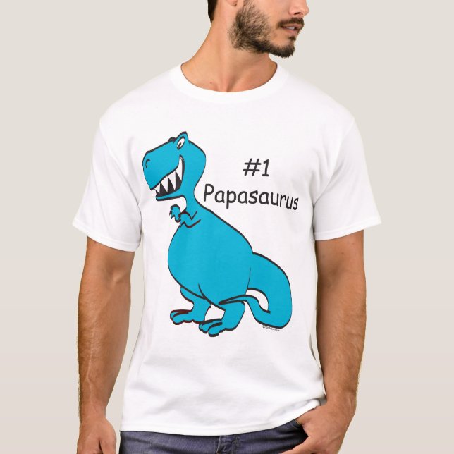 Camiseta básica de Papasaur (Anverso)