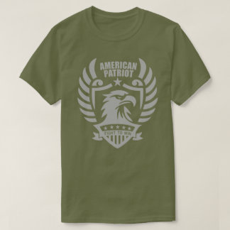 Camiseta básica de patriota americano (verde fatig
