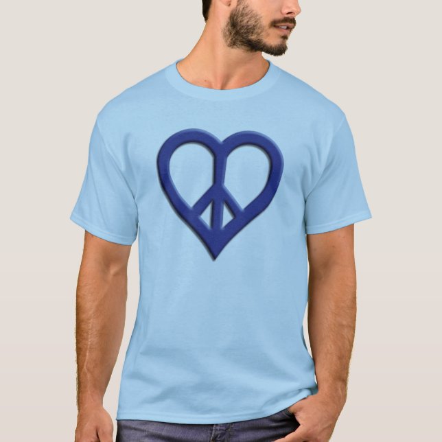 Camiseta básica de paz y amor (Anverso)