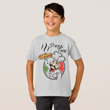 Camiseta básica de Pizza Time Boy