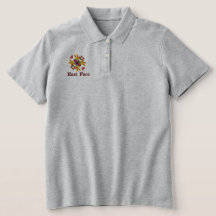 Camiseta básica de polo bordada