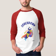 Camiseta básica de raglán con manga 3/4: Touchdown