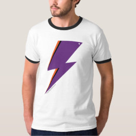 Camiseta básica de ringer masculina del NP Purple