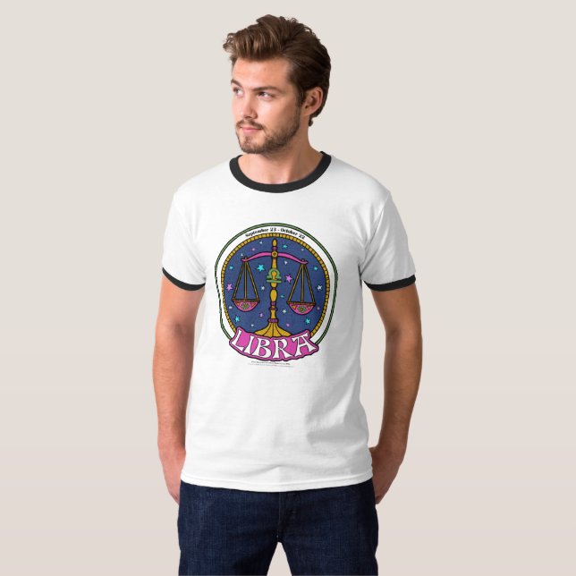 Camiseta básica de ringer para hombres del NP Libr (Anverso completo)