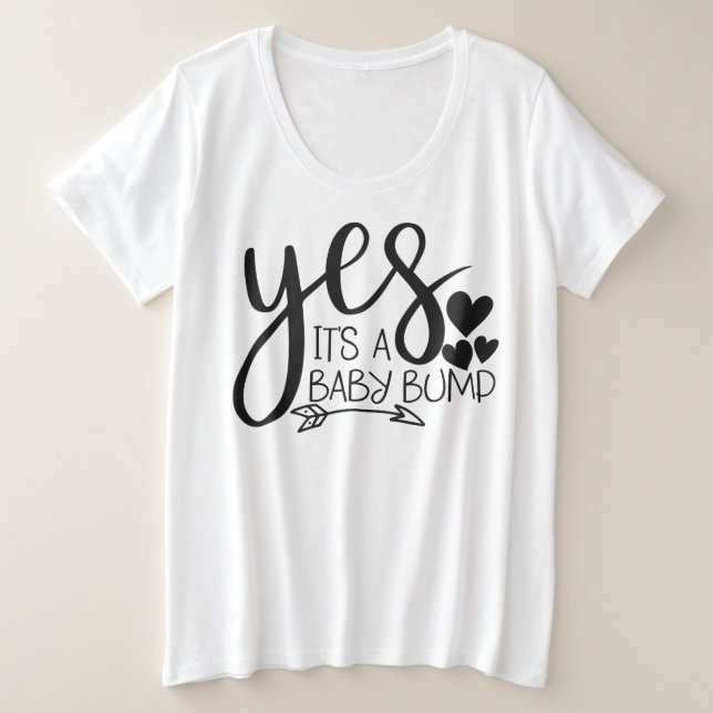 Camiseta básica de talla grande para mujer (Anverso del diseño)