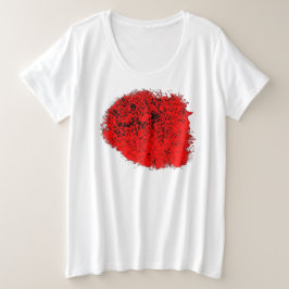 Camiseta básica de tamaño adicional para mujeres c