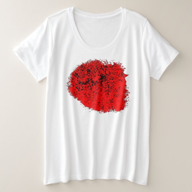 Camiseta básica de tamaño adicional para mujeres c (Anverso del diseño)