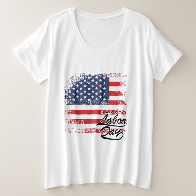 Camiseta básica de tamaño adicional para mujeres e (Anverso del diseño)