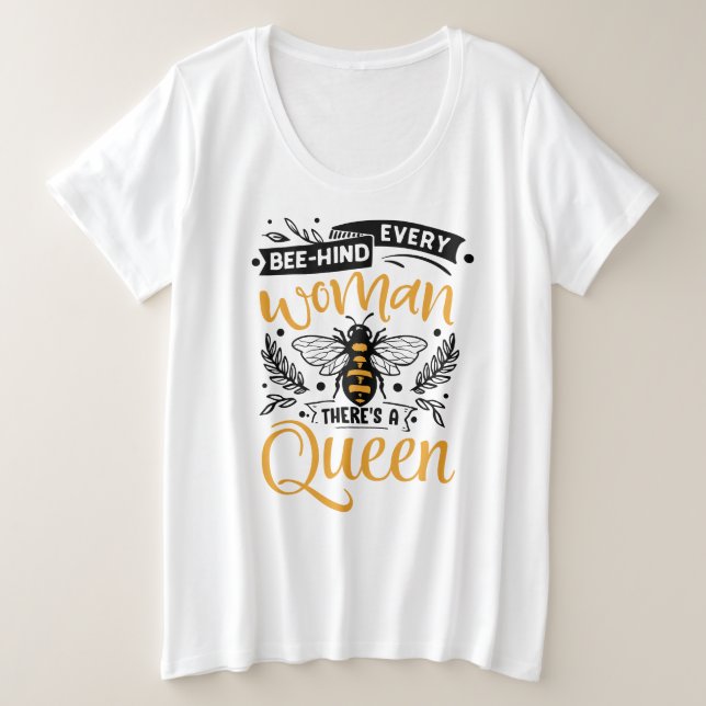 Camiseta básica de tamaño superior (Anverso del diseño)