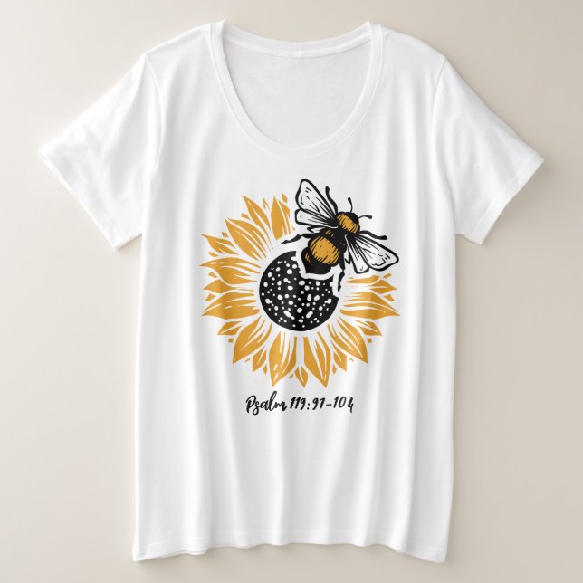 Camiseta básica de tamaño superior (Anverso del diseño)