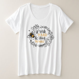 Camiseta básica de tamaño superior