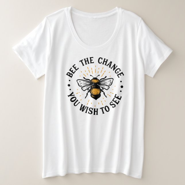 Camiseta básica de tamaño superior (Anverso del diseño)