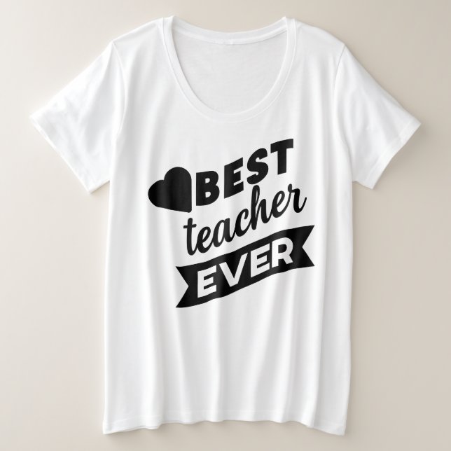 Camiseta básica de tamaño superior para mujeres (Anverso del diseño)