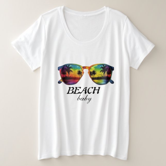 Camiseta básica de tamaño superior para mujeres (Anverso del diseño)