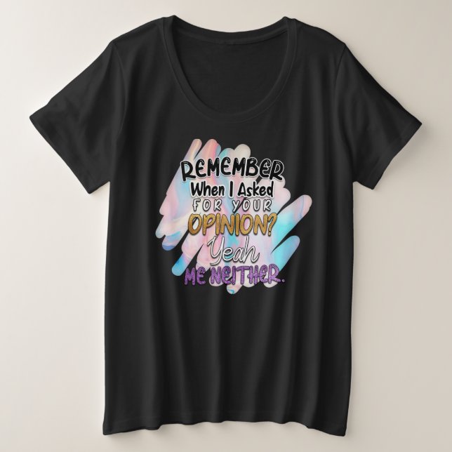 Camiseta básica de tamaño superior para mujeres (Anverso del diseño)