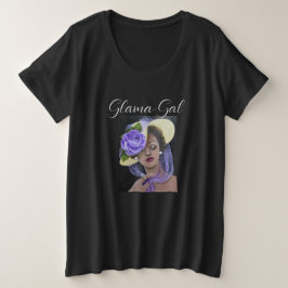 Camiseta básica de tamaño superior para mujeres