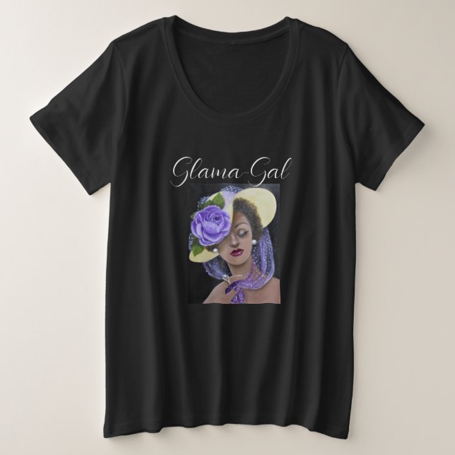 Camiseta básica de tamaño superior para mujeres (Anverso del diseño)