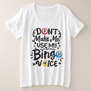 Camiseta básica de tamaño superior para mujeres