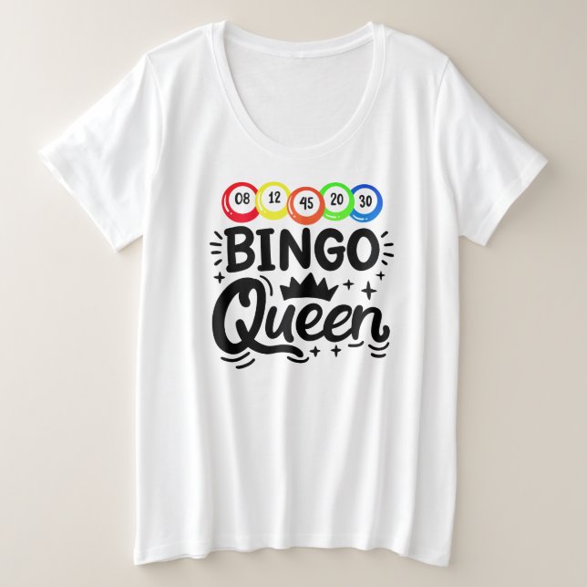 Camiseta básica de tamaño superior para mujeres (Anverso del diseño)