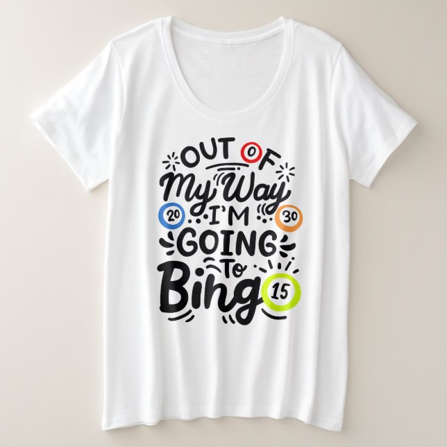 Camiseta básica de tamaño superior para mujeres (Anverso del diseño)