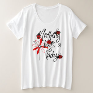 Camiseta básica de tamaño superior para mujeres