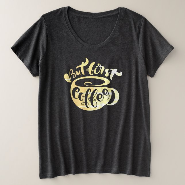 Camiseta básica de tamaño superior para mujeres (Anverso del diseño)