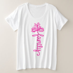 Camiseta básica de tamaño superior para mujeres