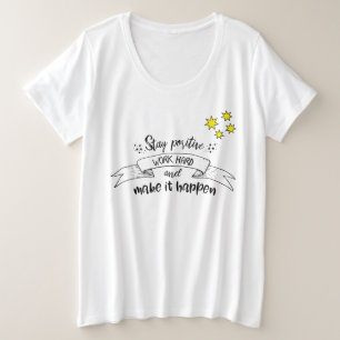 Camiseta básica de tamaño superior para mujeres