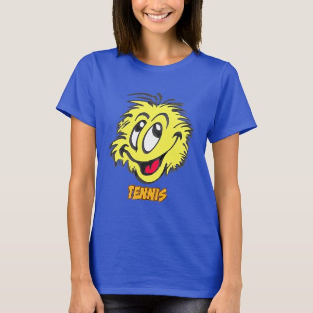 Camiseta básica de tenis AZUL para mujeres (Anverso)