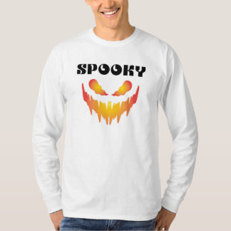 Camiseta básica de tipografía espeluznante de Hall
