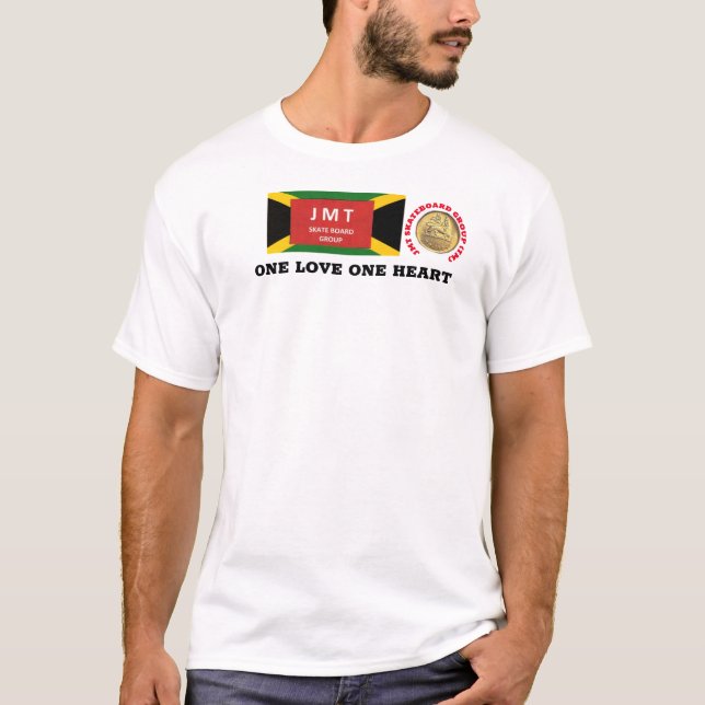 Camiseta básica de un hombre de corazón (Anverso)