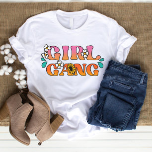 Camiseta básica de una mujer pandilla Chica del Re