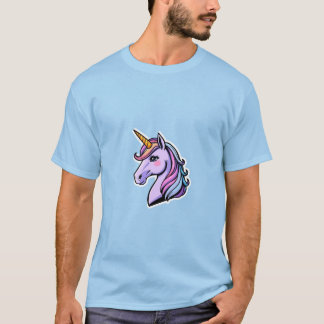 Camiseta básica de unicornio