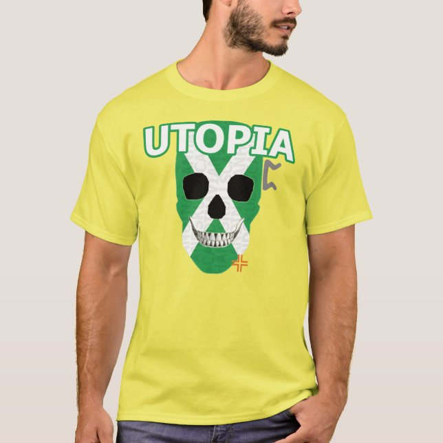 Camiseta básica de Utopia HANDSKULL B2 (Anverso)