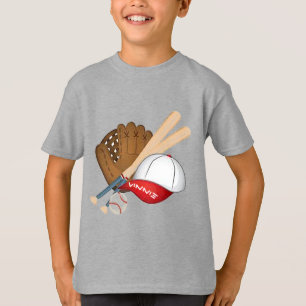 Camiseta básica del beisbolista personalizado