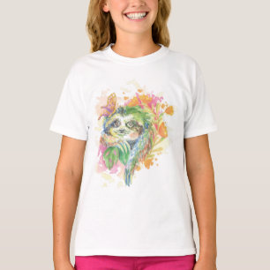 Camiseta básica del Chica - Sloth