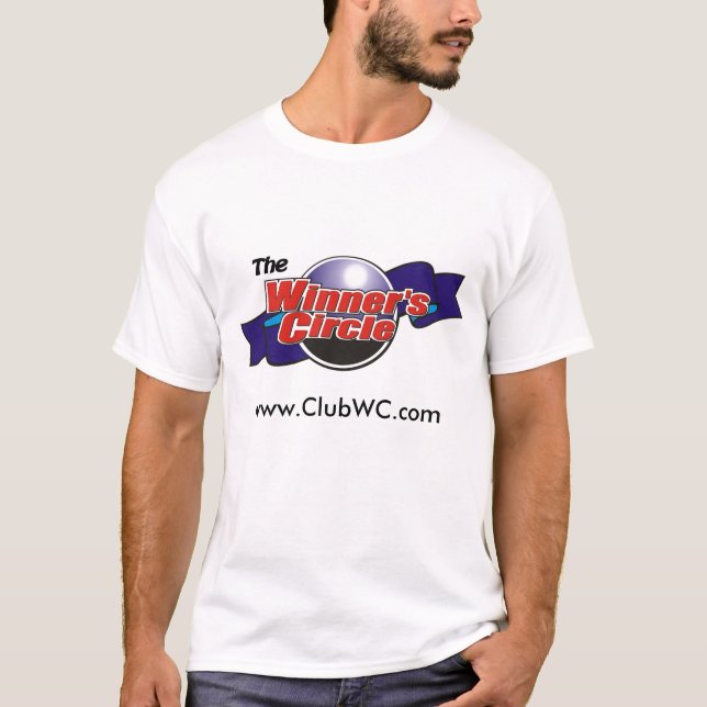 Camiseta básica del círculo del ganador (Anverso)