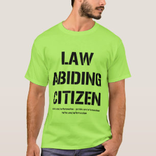 Camiseta básica del ciudadano respetuoso de las