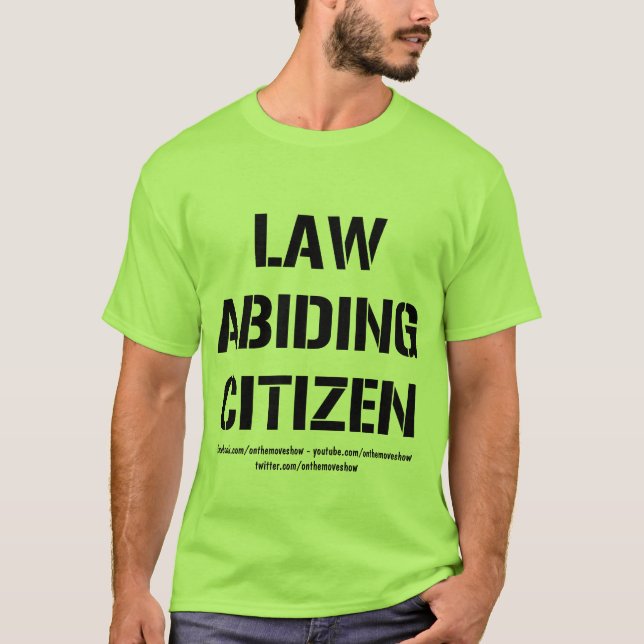 Camiseta básica del ciudadano respetuoso de las (Anverso)
