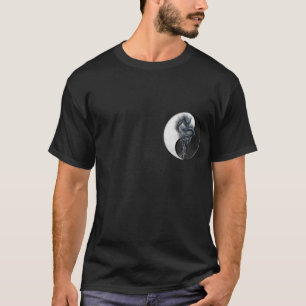 Camiseta básica del dragón chino de Yin Yang