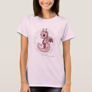 Camiseta básica del dragón del amor
