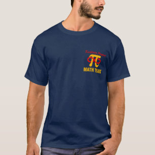 Camiseta básica del equipo de la matemáticas