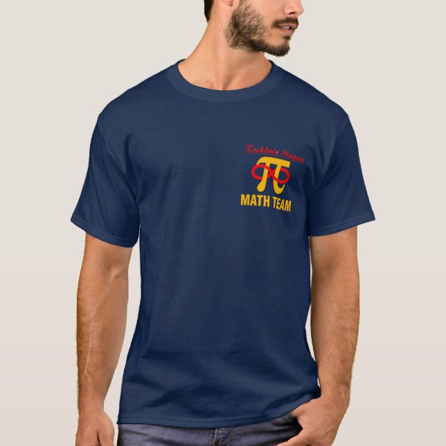 Camiseta básica del equipo de la matemáticas (Anverso)