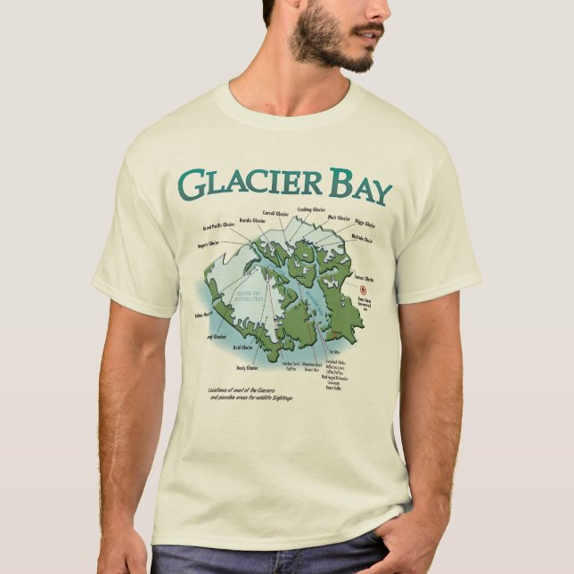 Camiseta básica del Glacier Bay 3 (Anverso)