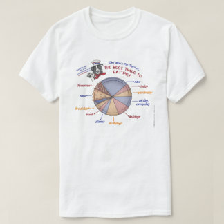 Camiseta básica del gráfico de sectores de Moe del